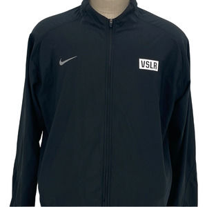 Nike Mens VSLR Black Zip Up Running Windbreaker Jacket Size XL Lightweight